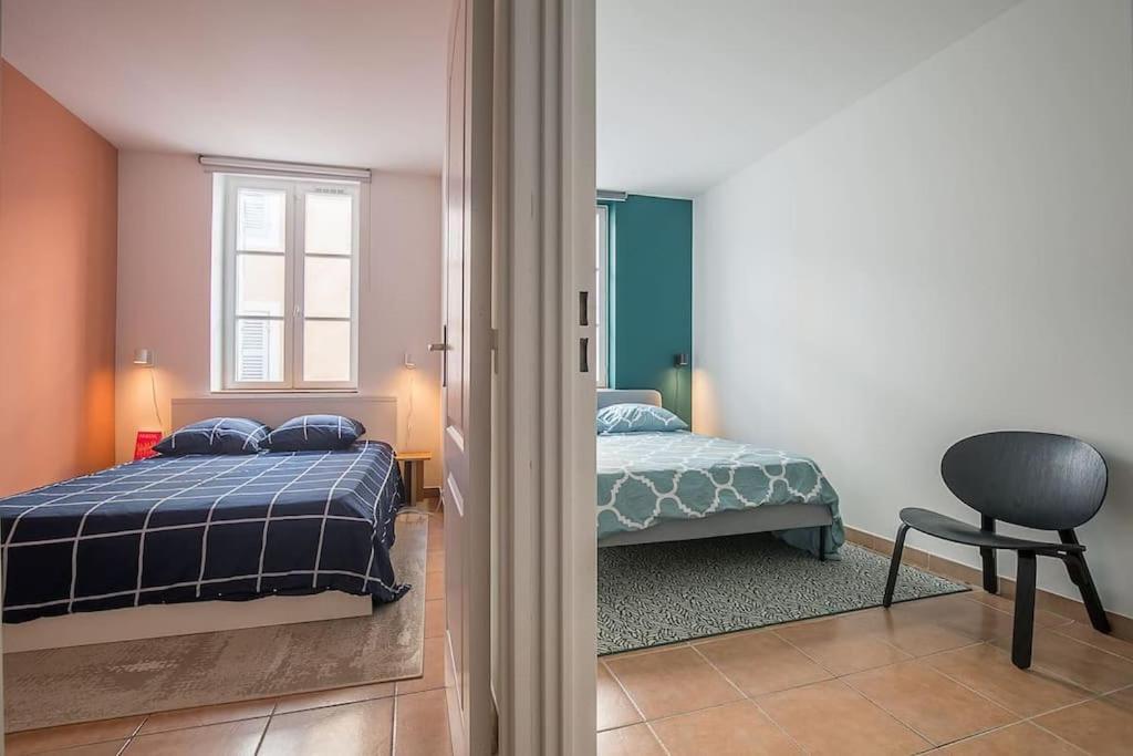 Rare Appart 2 Chambres En Duplex Design Au Panier Marsella Exterior foto