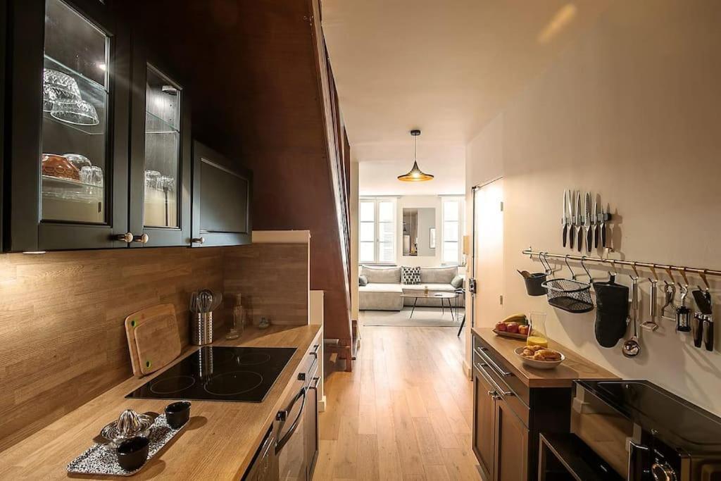 Rare Appart 2 Chambres En Duplex Design Au Panier Marsella Exterior foto